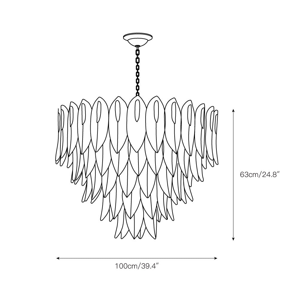 Ivthayra Lustre Postmoderne en Laiton et Verre de Luxe - Neutralighting