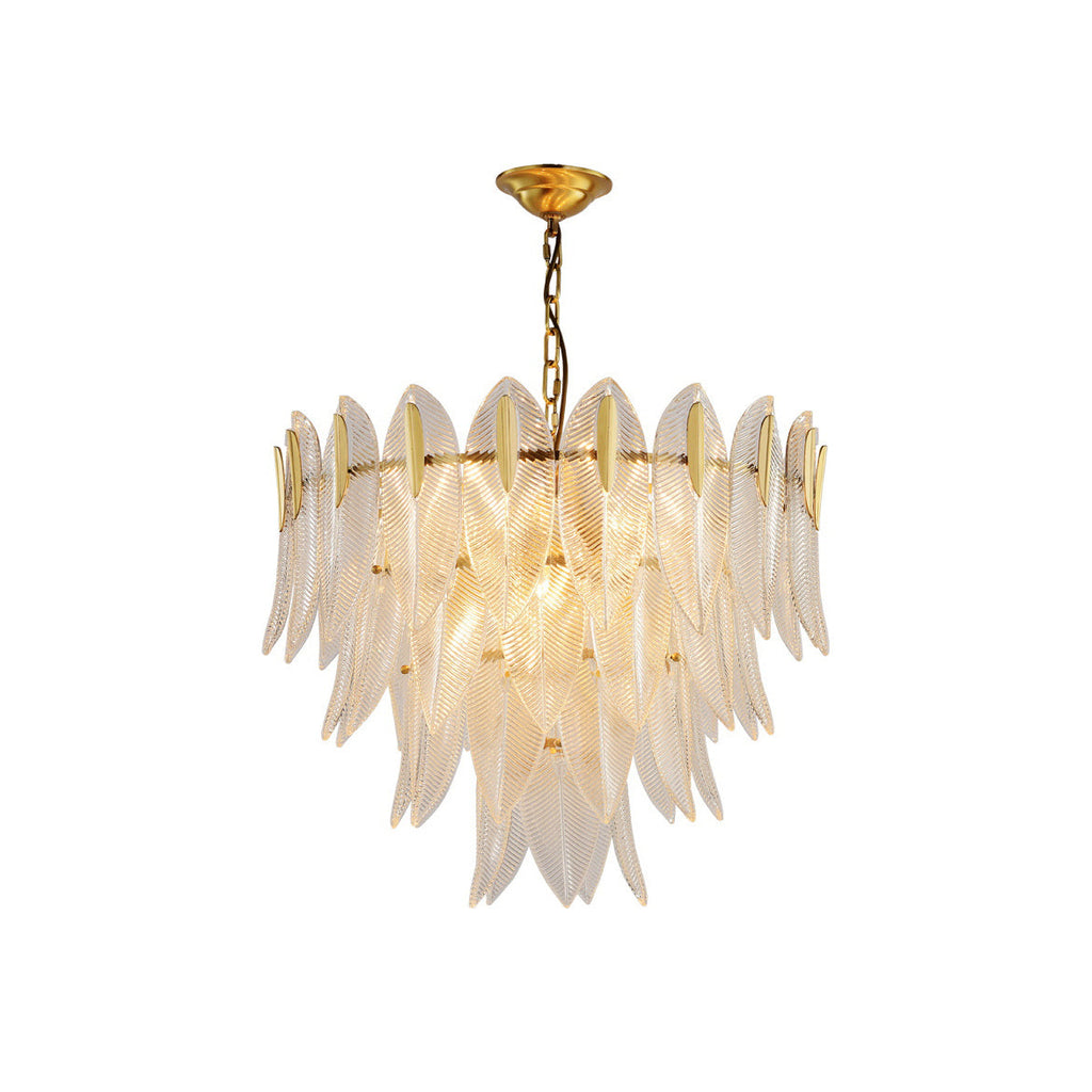 Ivthayra Lustre Postmoderne en Laiton et Verre de Luxe - Neutralighting