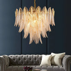 Ivthayra Lustre Postmoderne en Laiton et Verre de Luxe - Neutralighting