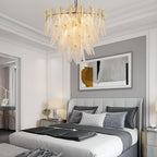 Ivthayra Lustre Postmoderne en Laiton et Verre de Luxe - Neutralighting