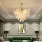 Ivthayra Lustre Postmoderne en Laiton et Verre de Luxe - Neutralighting