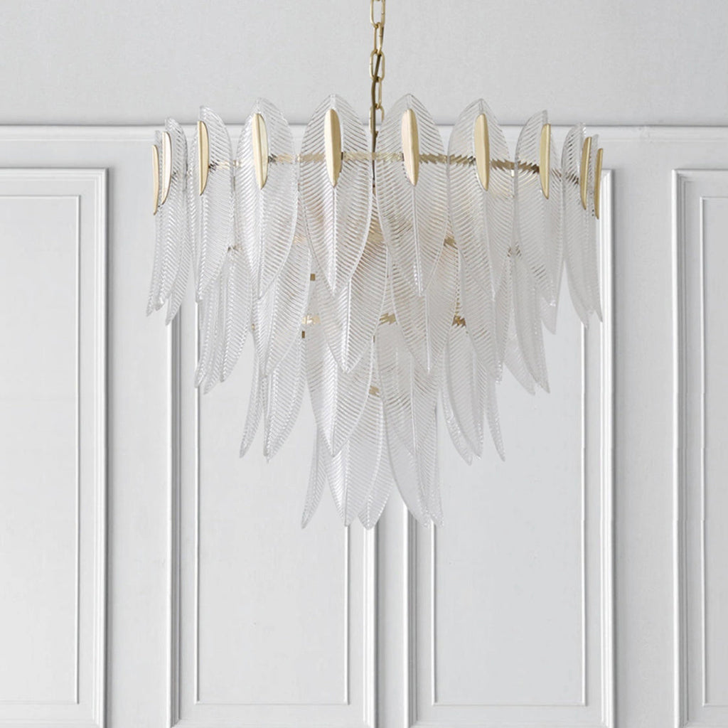 Ivthayra Lustre Postmoderne en Laiton et Verre de Luxe - Neutralighting
