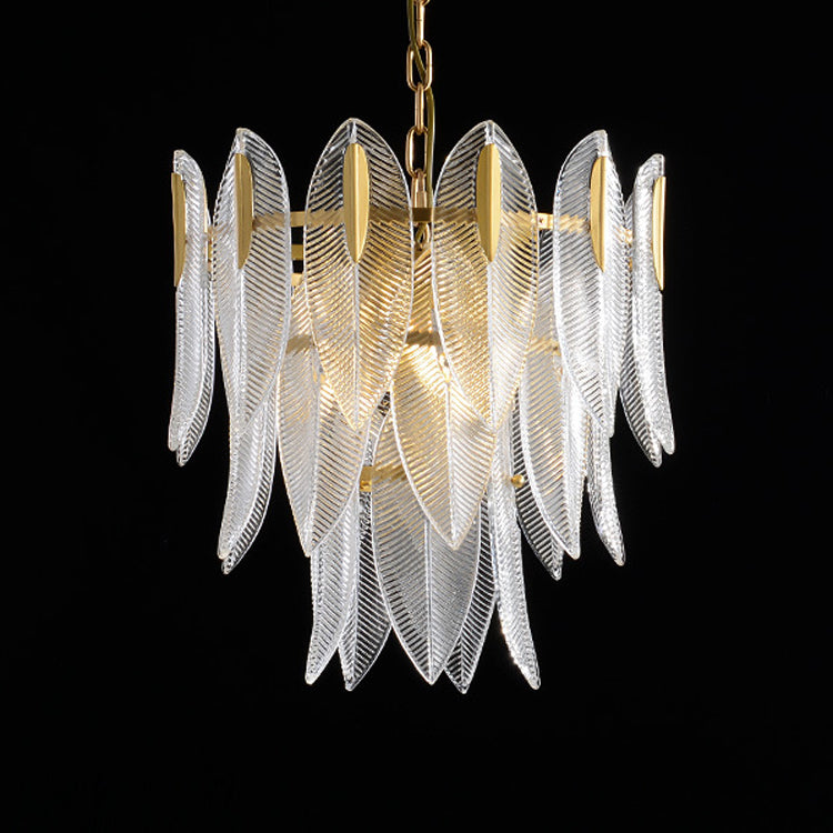 Ivthayra Lustre Postmoderne en Laiton et Verre de Luxe - Neutralighting
