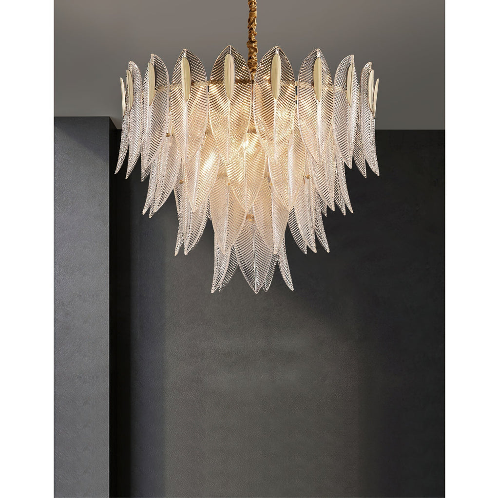 Ivthayra Lustre Postmoderne en Laiton et Verre de Luxe - Neutralighting