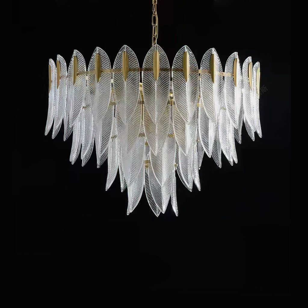 Ivthayra Lustre Postmoderne en Laiton et Verre de Luxe - Neutralighting