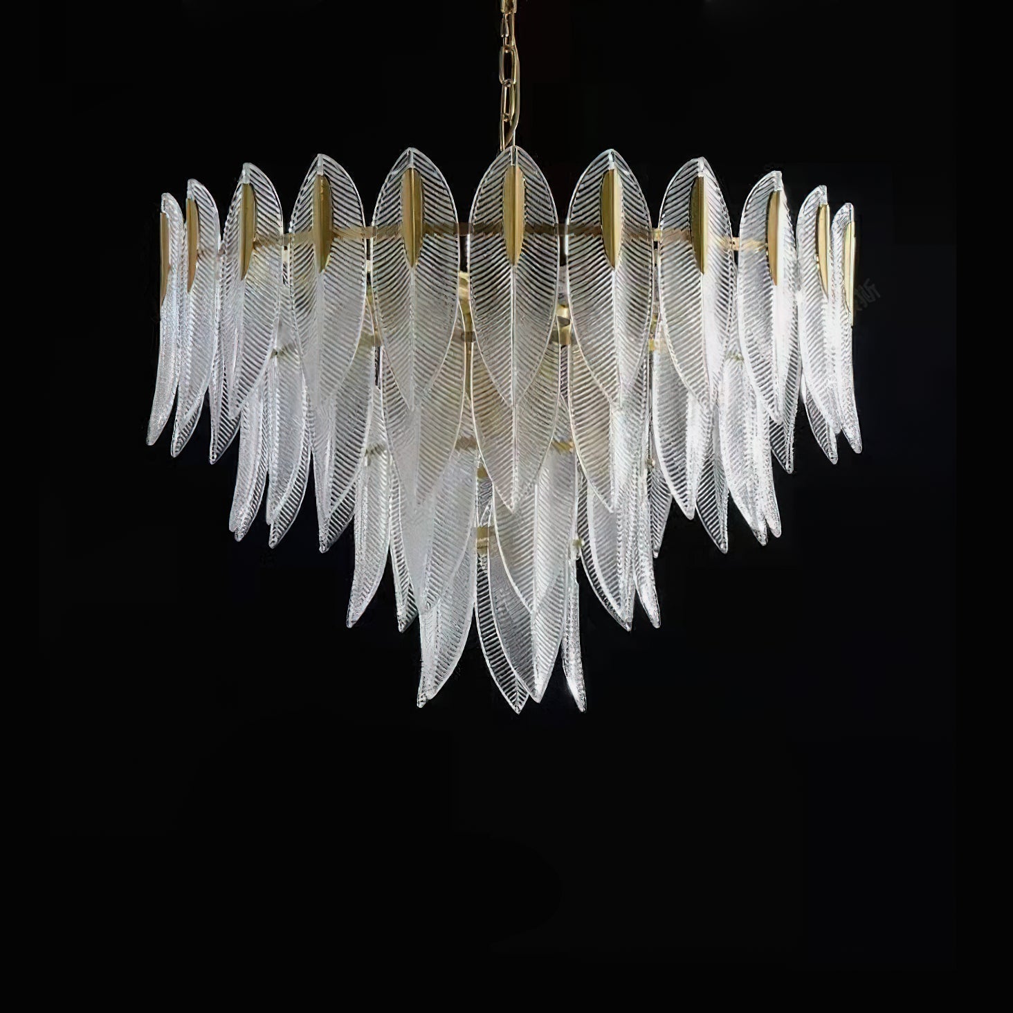 Ivthayra Lustre Postmoderne en Laiton et Verre de Luxe - Neutralighting