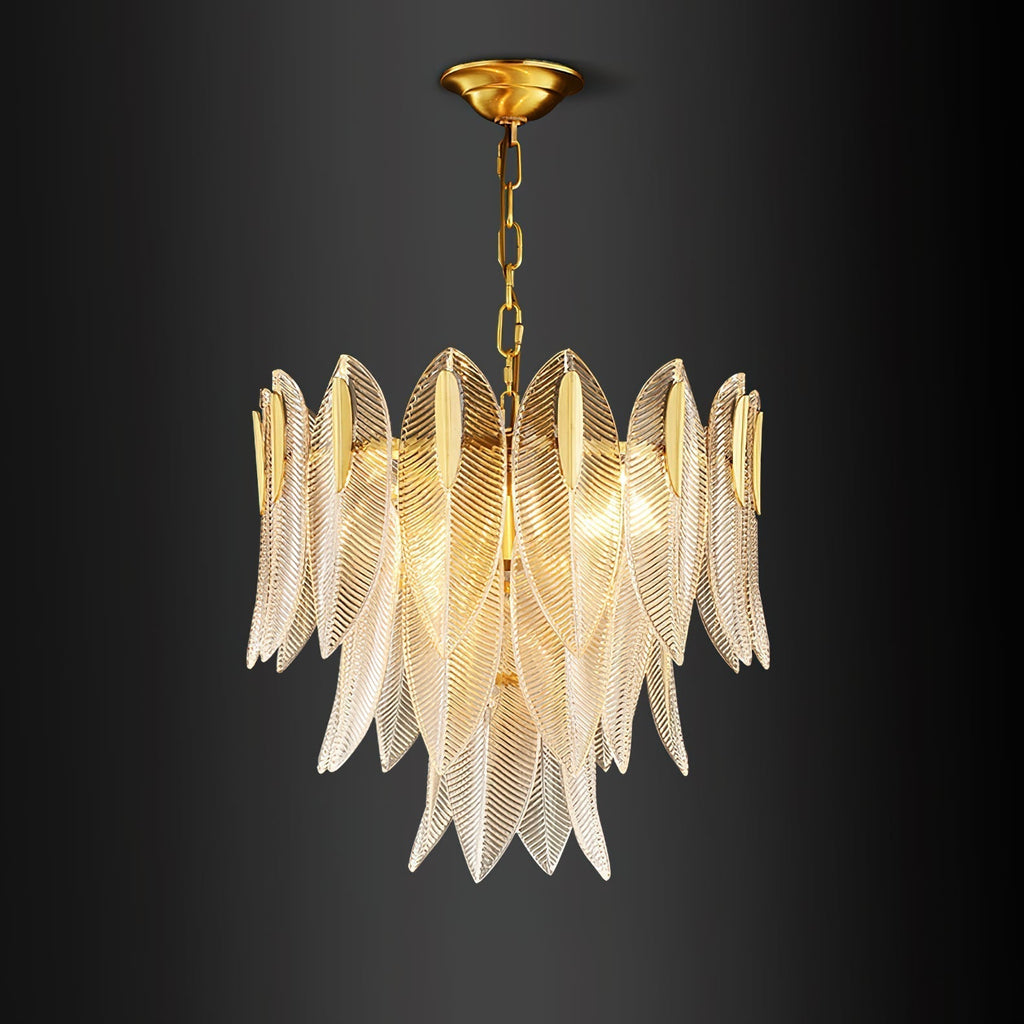 Ivthayra Lustre Postmoderne en Laiton et Verre de Luxe - Neutralighting