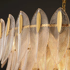 Ivthayra Lustre Postmoderne en Laiton et Verre de Luxe - Neutralighting