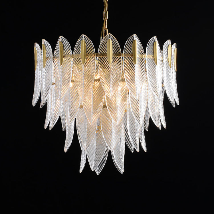 Ivthayra Lustre Postmoderne en Laiton et Verre de Luxe - Neutralighting