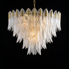 Ivthayra Lustre Postmoderne en Laiton et Verre de Luxe - Neutralighting