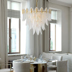 Ivthayra Lustre Postmoderne en Laiton et Verre de Luxe - Neutralighting
