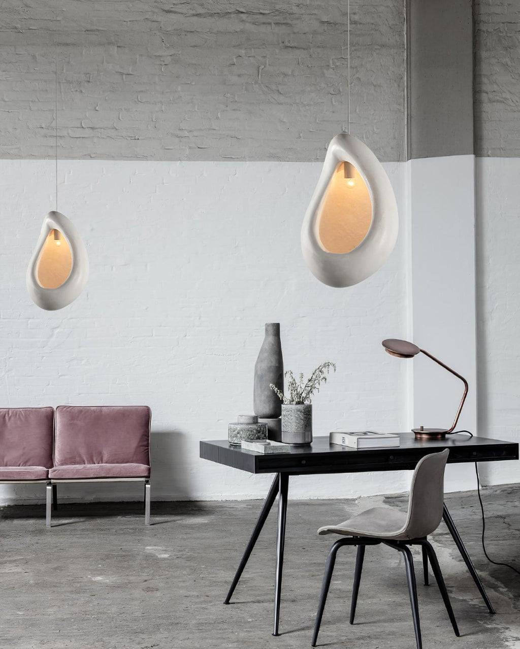 Solara Suspension en Forme de Goutte Creuse Wabi Sabi - Neutralighting