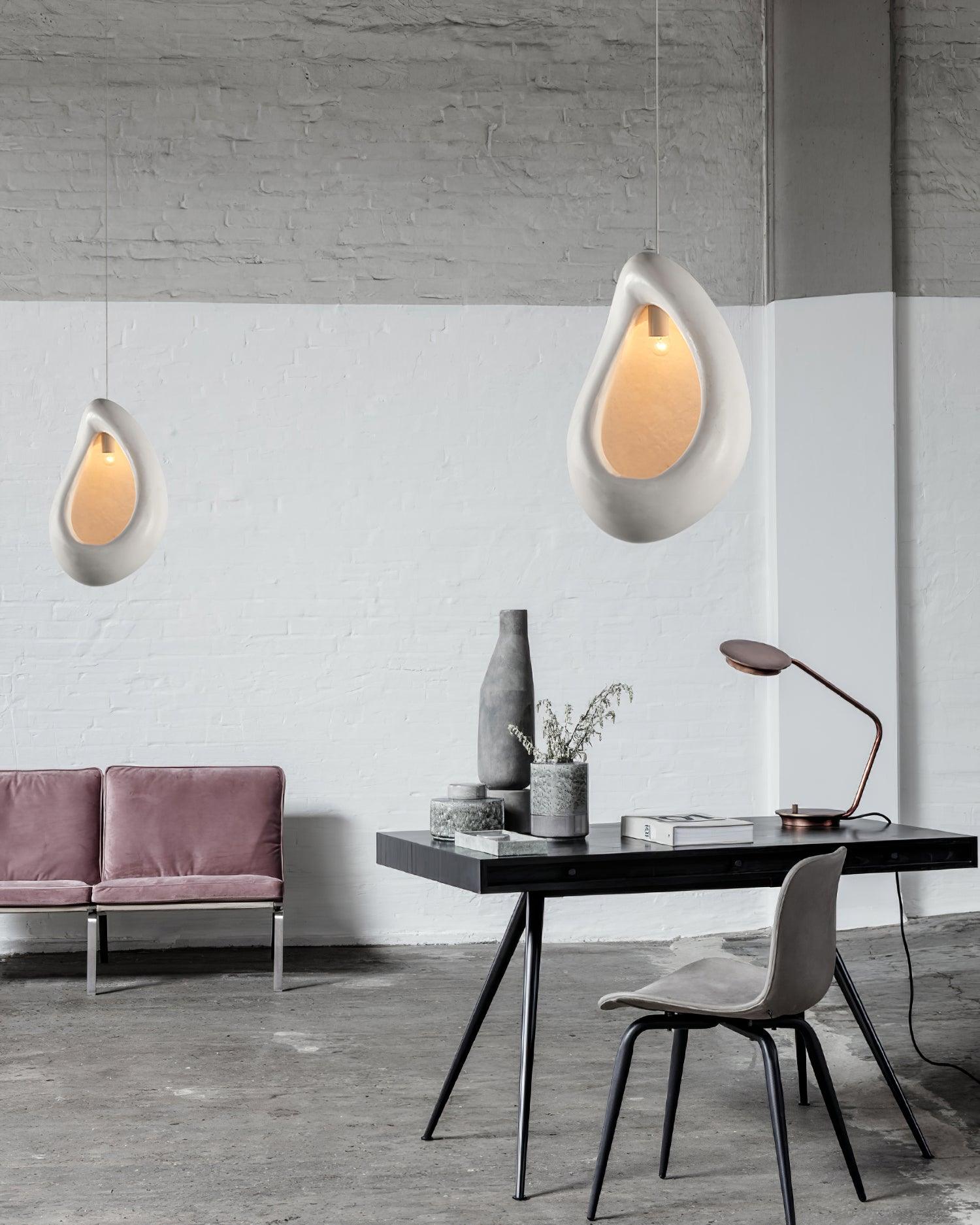 Solara Suspension en Forme de Goutte Creuse Wabi Sabi - Neutralighting