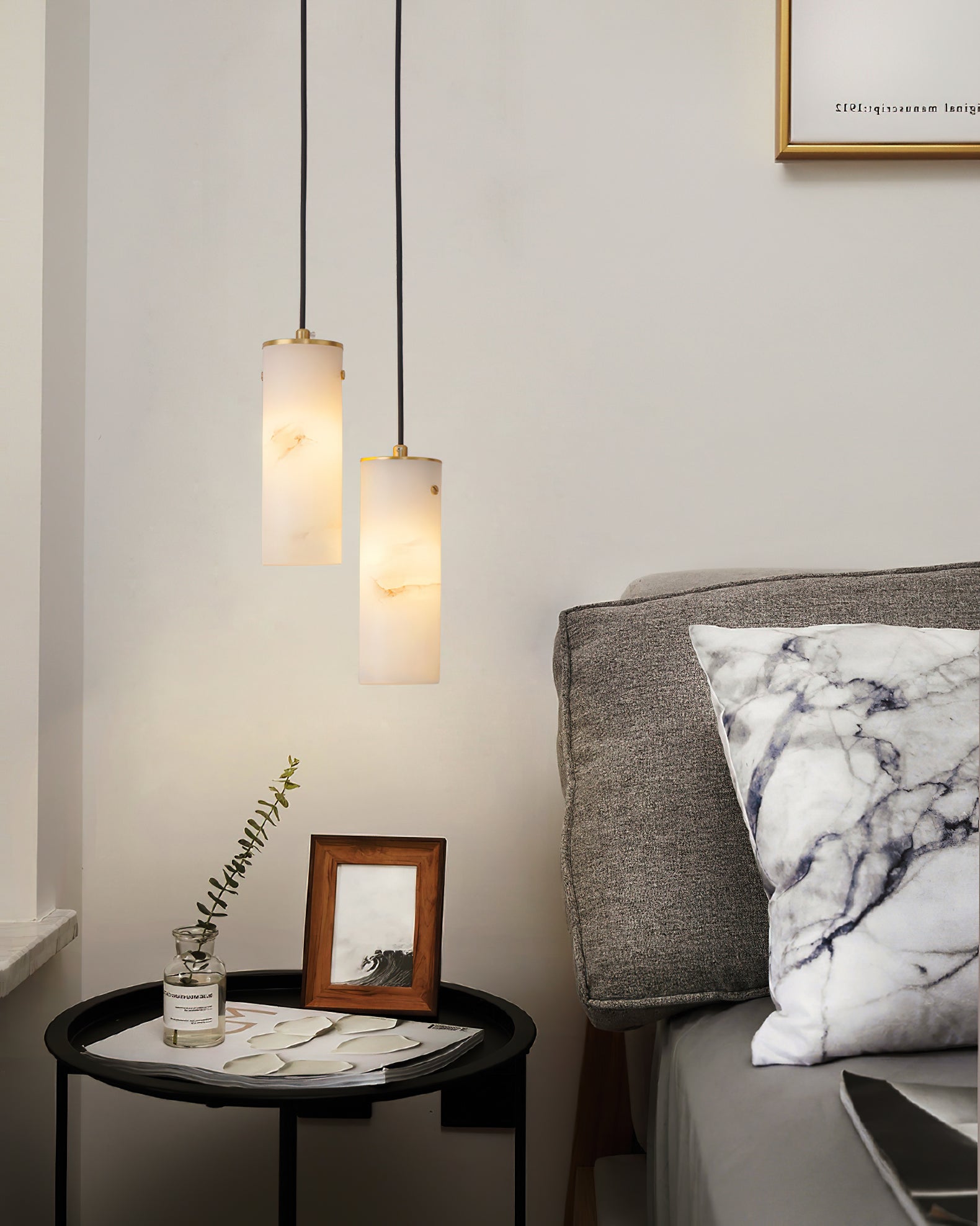 Lyvina Suspension Verticale Minimaliste Moderne en Albâtre - Neutralighting