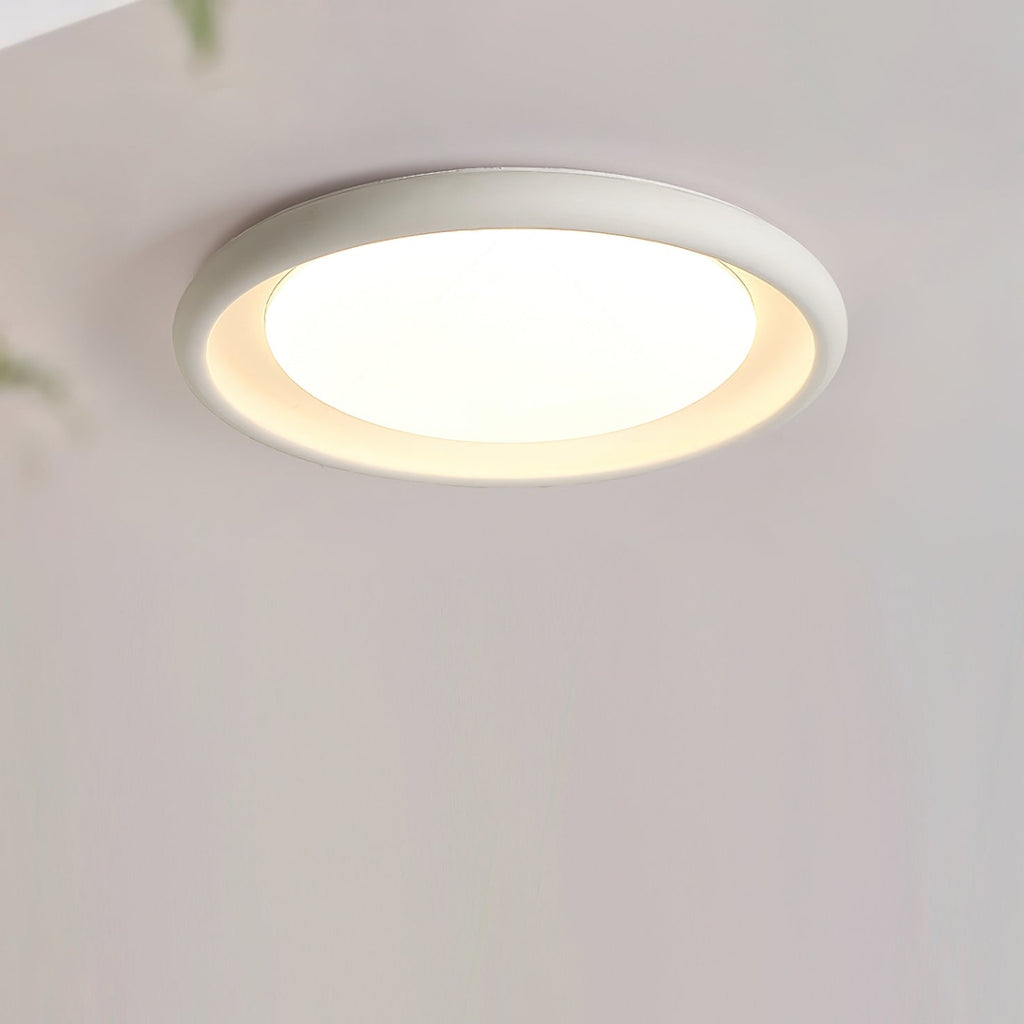 Nuria Lumière de pPlafond en Acrylique Circulaire Minimaliste en Béton - Neutralighting
