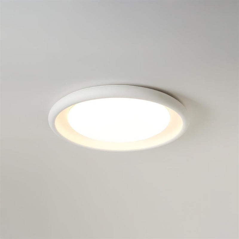Nuria Lumière de pPlafond en Acrylique Circulaire Minimaliste en Béton - Neutralighting