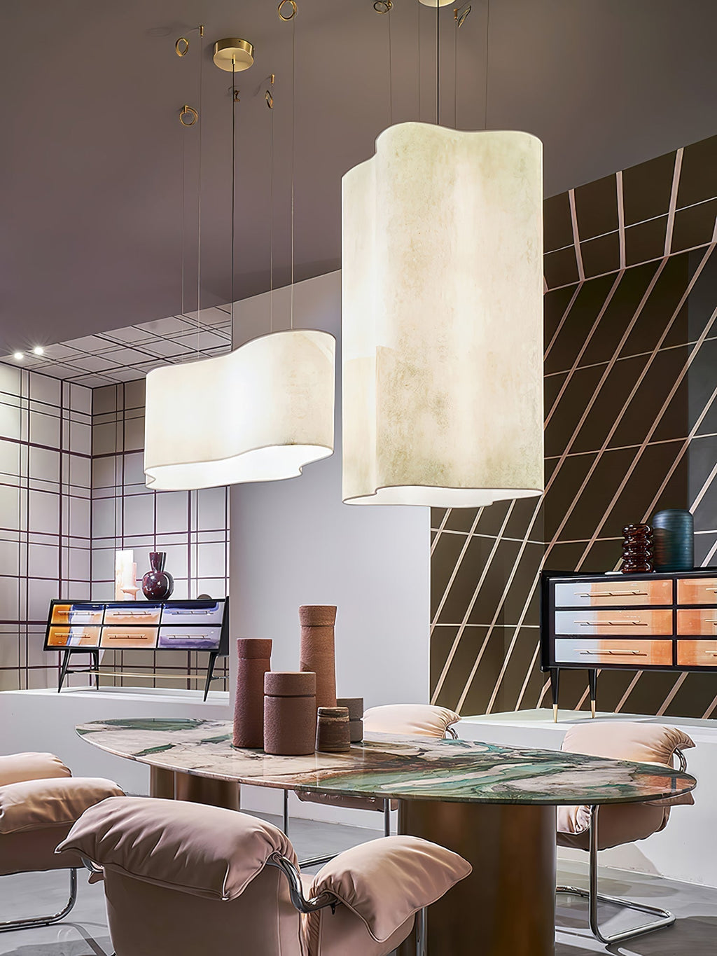 Evelan Lampe Pendante Forme Nuage Art Moderne - Neutralighting