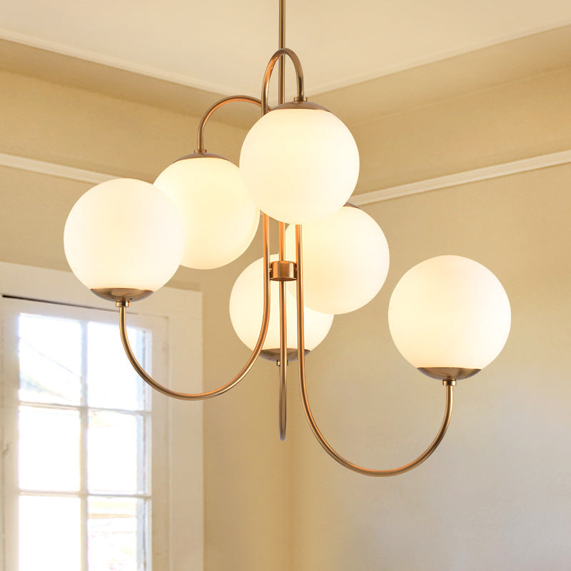 Valentina Lustre LED Luxueux Verre Métal Salon Chambre à Coucher - Neutralighting