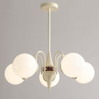 Valentina Lustre Français LED Blanc Crème Métal Salon - Neutralighting