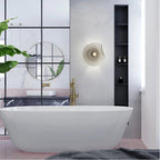 Arisha Applique Murale Fleur Moderne, Métal/Verre, Gris/Bleu, Salon - Neutralighting