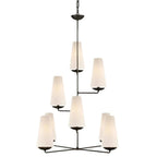 Silva Lustre LED Moderne Design, Métal/Tissu, Noir/Or, Salle à Manger - Neutralighting