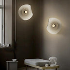 Arisha Applique Murale Fleur Moderne, Métal/Verre, Gris/Bleu, Salon - Neutralighting