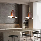 Valentina Suspension Luminaire Industrielle Rouge Verre Métal Salon - Neutralighting