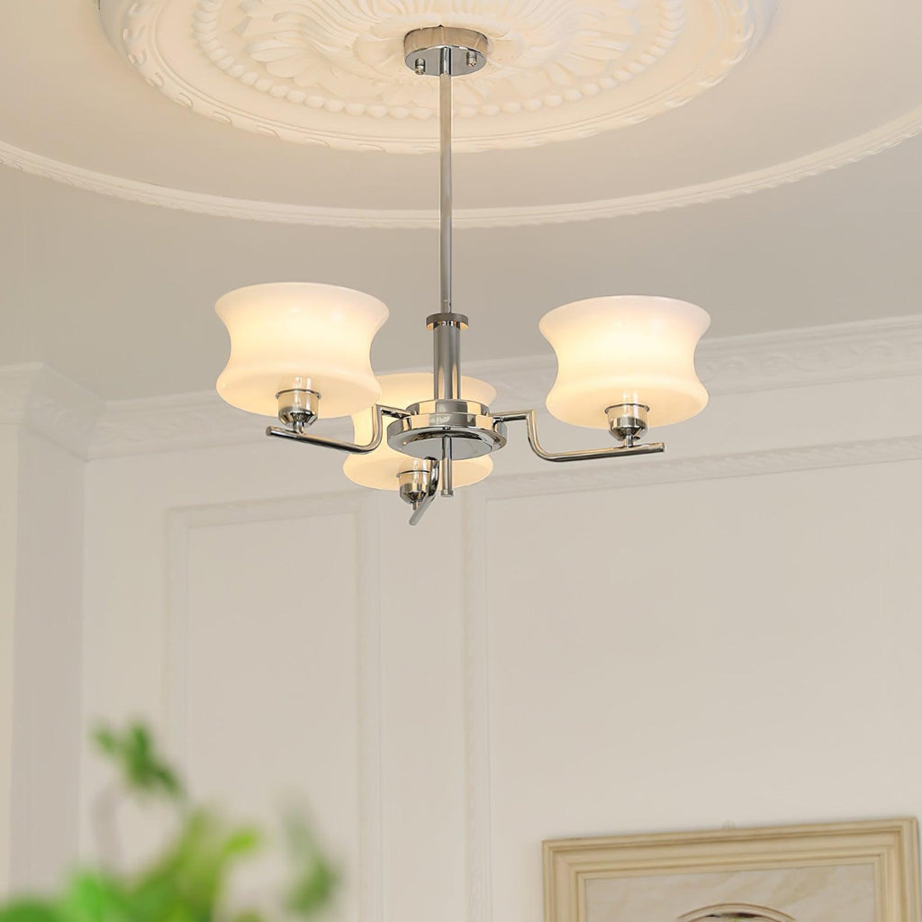Lustra Chandelier en Verre Vintage Doré Naturel - Neutralighting