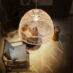 Ritta Retro Rotin/Métal Suspension Chambre à Coucher - Neutralighting