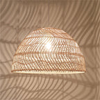 Ritta Retro Rotin/Métal Suspension Chambre à Coucher - Neutralighting