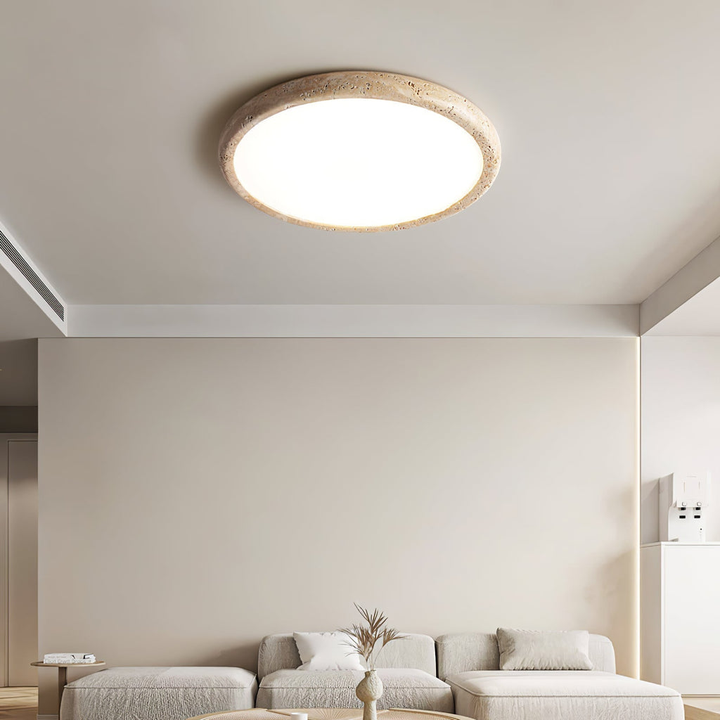 Aurrina Plafonnier Cadre Anneau en Travertin - Neutralighting