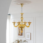 Silva Rétro Lustre Métal Verre Salon Salle à Manger - Neutralighting