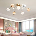 Moderne Plafonnier Boule Moderne, Verre/Métal, Doré, Salon - Neutralighting