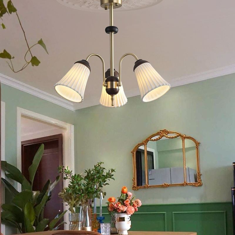 Ray Rétro LED Lustre Or Métal Chambre À Coucher/Salle À Manger - Neutralighting