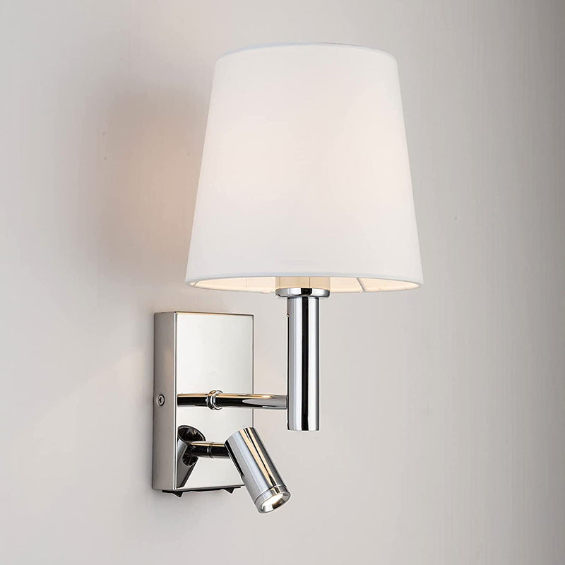 Ritta Décoratif Intérieur Applique Murale Métal Tissu Chambre à Coucher Salon - Neutralighting