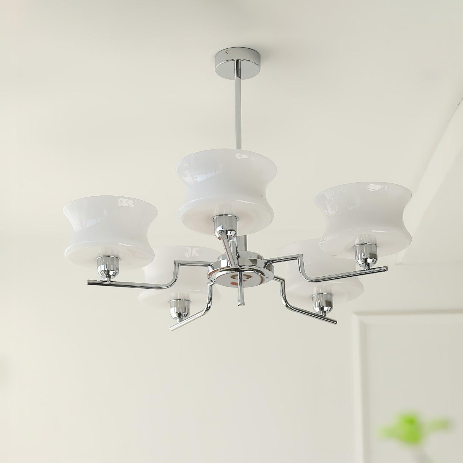 Lustra Chandelier en Verre Vintage Doré Naturel - Neutralighting