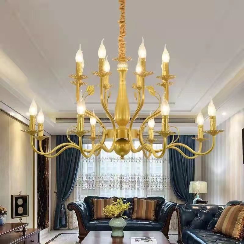 Silva Rustique Métal Verre Lustre Salon Chambre à Coucher - Neutralighting