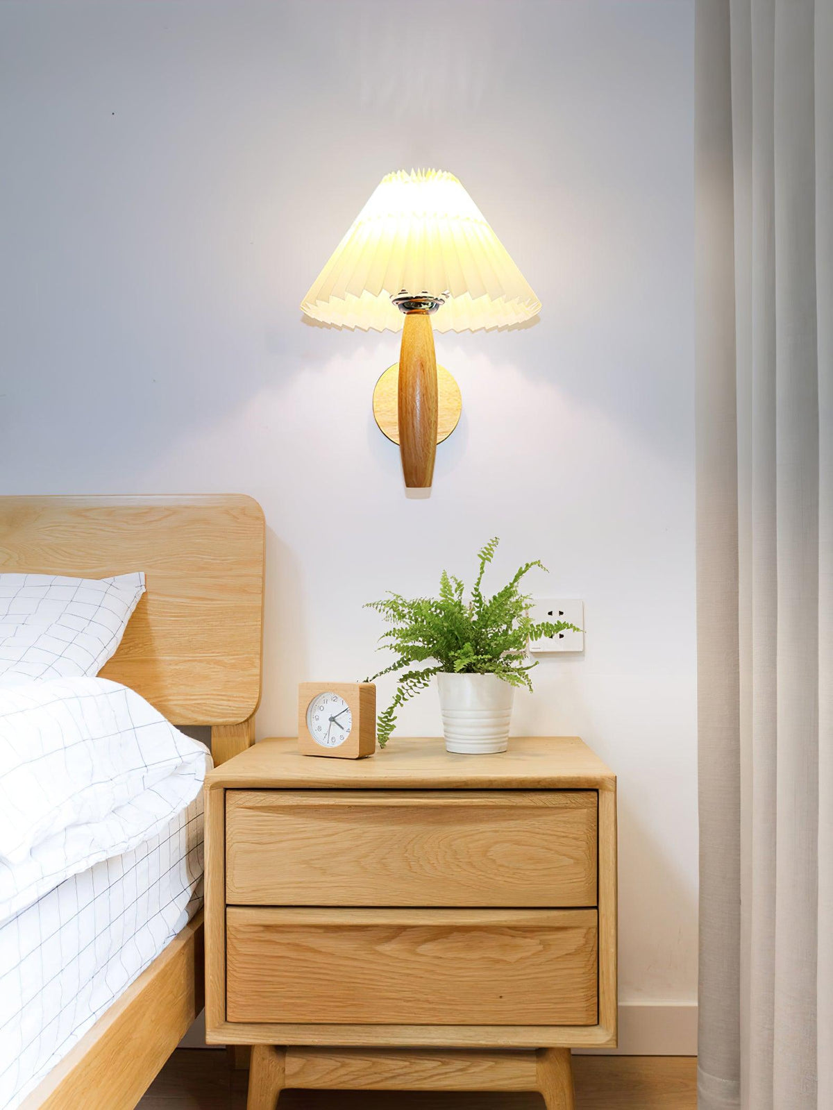 Lincoln Applique Murale Moderne en Bois - Neutralighting