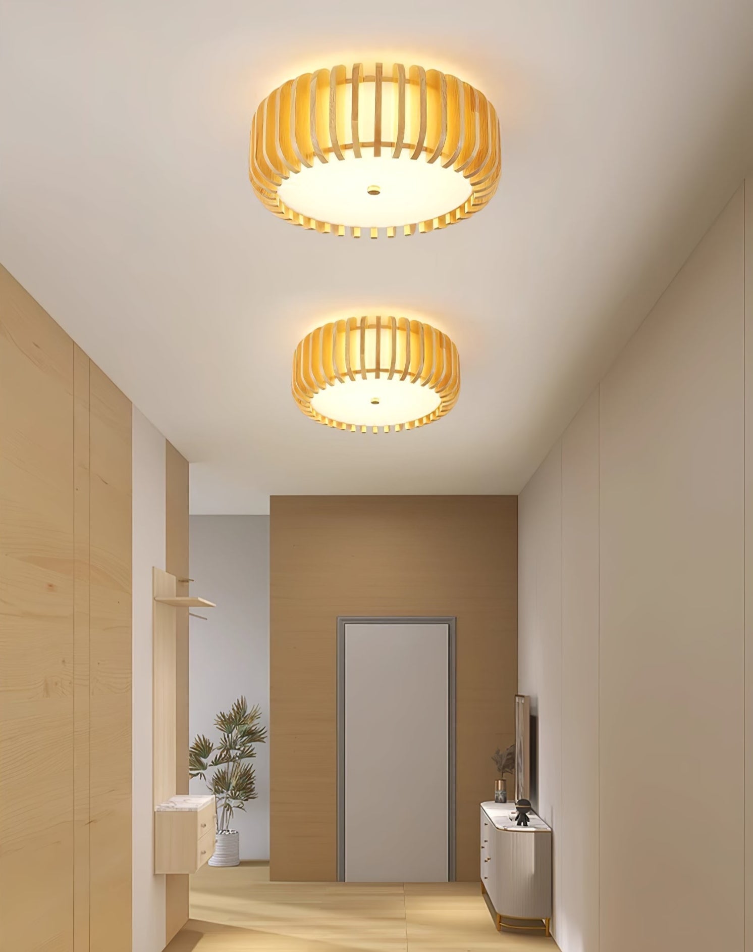 Vezorus Plafonnier en Bois Premium Élégance - Neutralighting