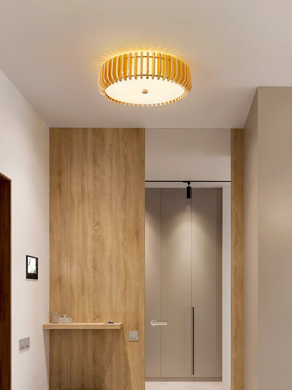 Vezorus Plafonnier en Bois Premium Élégance - Neutralighting