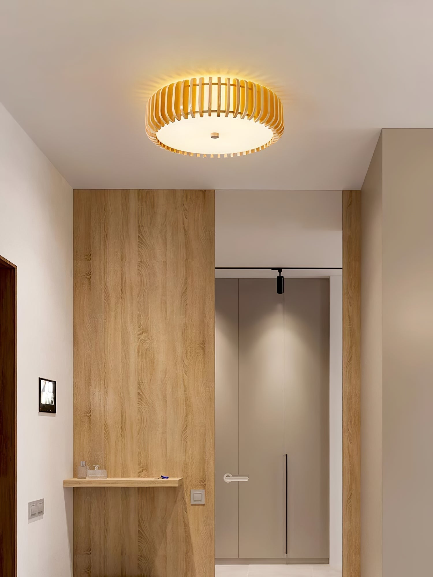 Vezorus Plafonnier en Bois Premium Élégance - Neutralighting