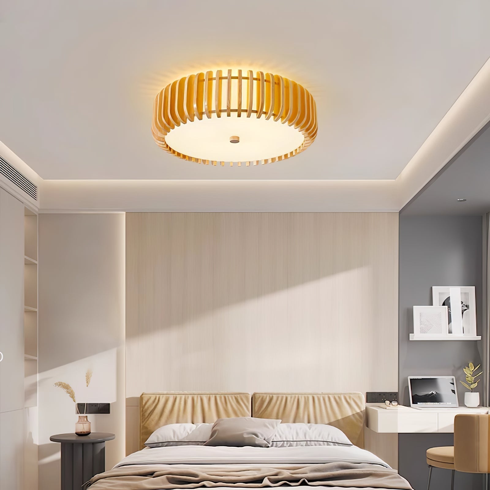 Vezorus Plafonnier en Bois Premium Élégance - Neutralighting