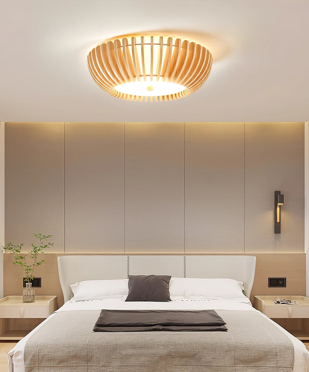 Vezorus Plafonnier en Bois Premium Élégance - Neutralighting