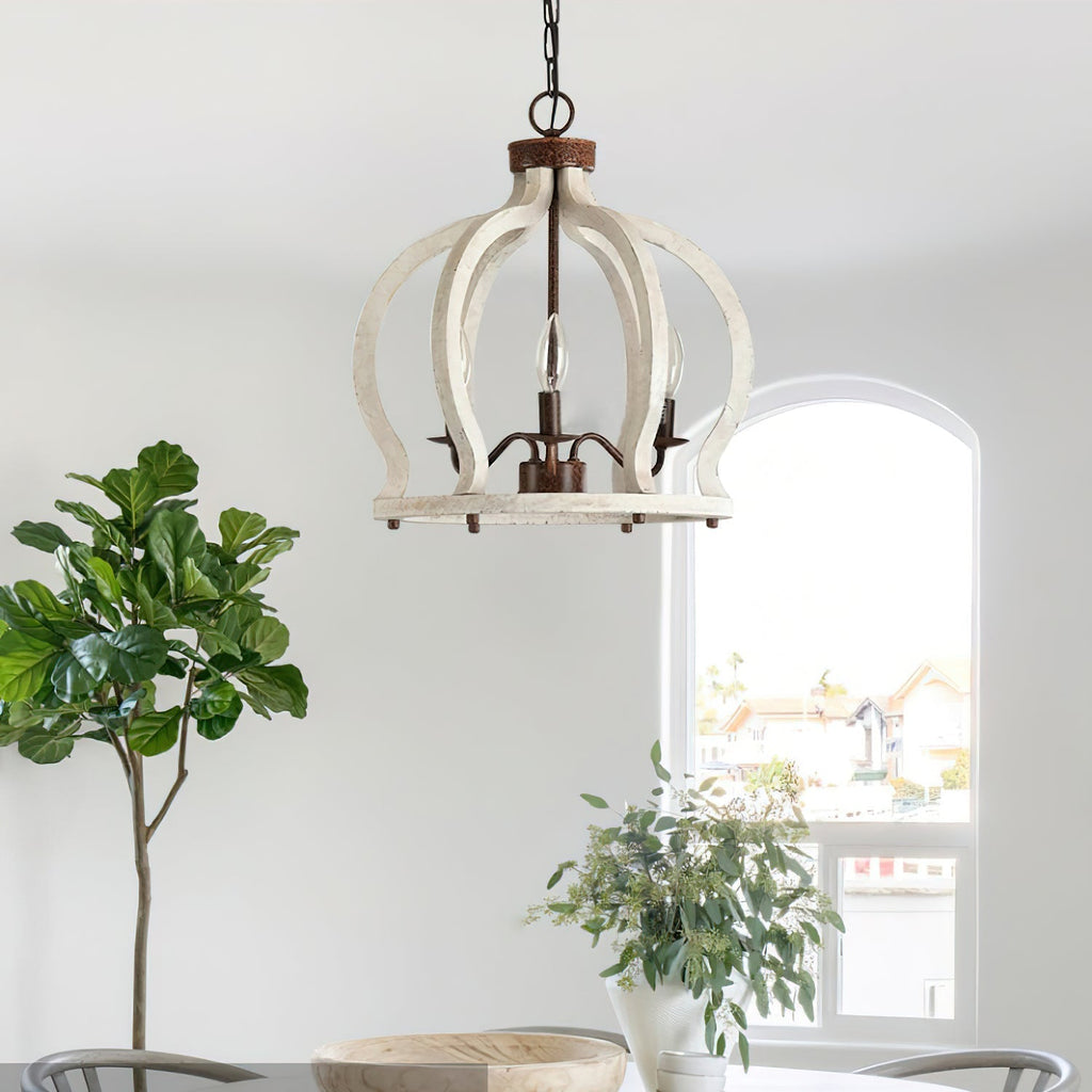 Vivinir Suspension Vintage Industrielle Aura Farmhouse en Bois et Métal - Neutralighting