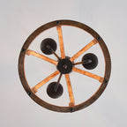 Vivinir Suspension Vintage Industrielle Aura Farmhouse en Bois et Métal - Neutralighting