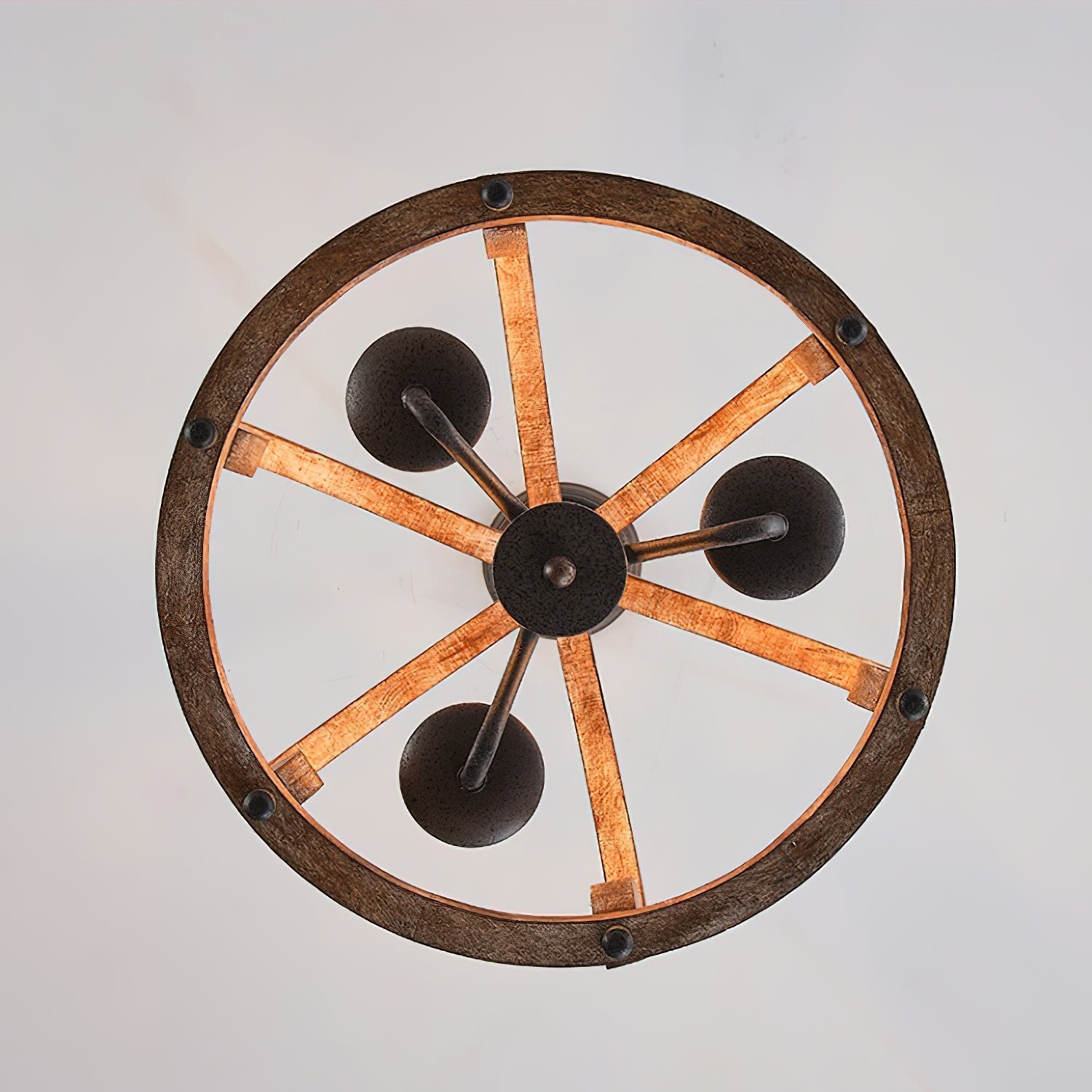 Vivinir Suspension Vintage Industrielle Aura Farmhouse en Bois et Métal - Neutralighting
