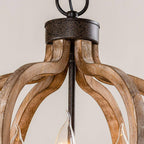 Vivinir Suspension Vintage Industrielle Aura Farmhouse en Bois et Métal - Neutralighting