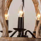 Vivinir Suspension Vintage Industrielle Aura Farmhouse en Bois et Métal - Neutralighting