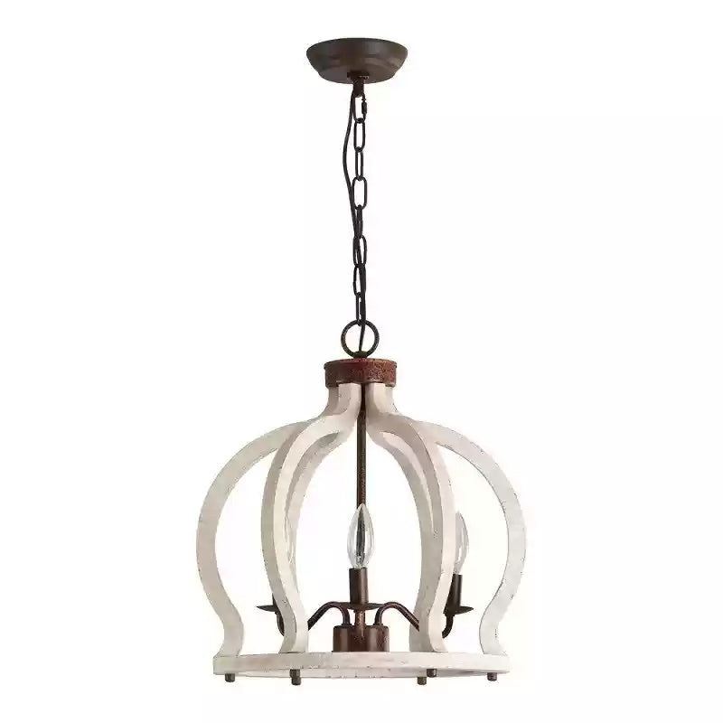 Vivinir Suspension Vintage Industrielle Aura Farmhouse en Bois et Métal - Neutralighting