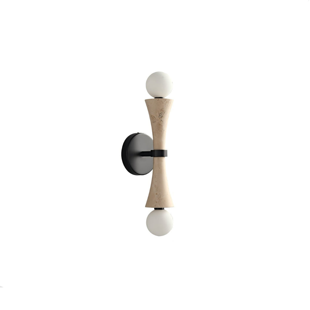 Oloriel Applique Murale Sculpturale en Travertin Élégante - Neutralighting